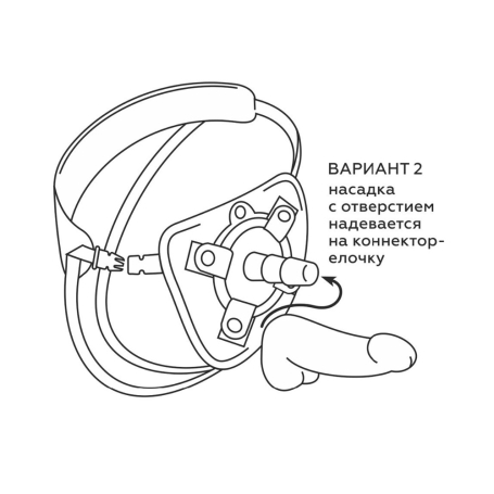 Трусики со шнуровкой UNI strap Harness