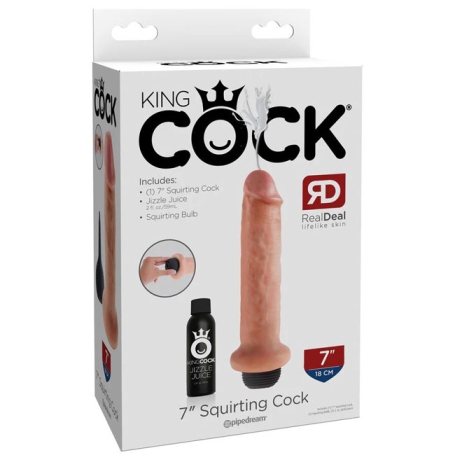 Фаллос King Cock Squirting 7"