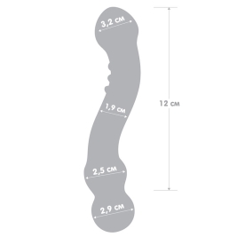 Фаллос из стекла Glas 6" Curved G-Spot